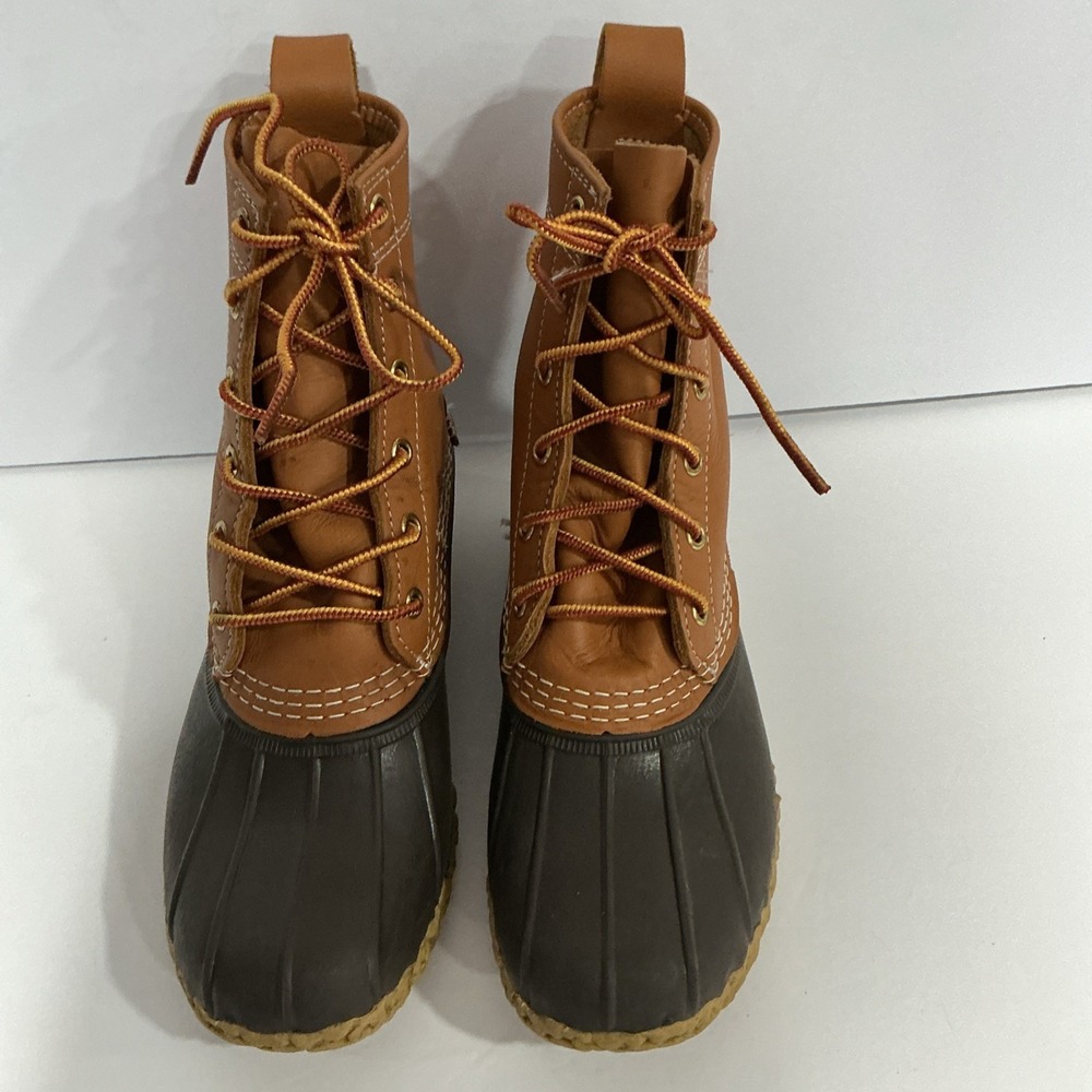 L.L. Bean Duck Bean Boots Women's Size 6 M, Lace Up Waterproof Boot, Made In USA - Picture 7 of 11